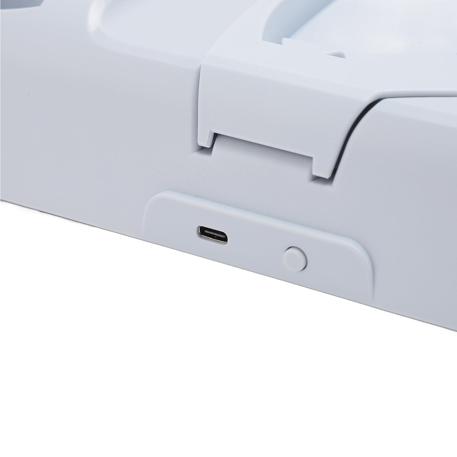 Stazione di ricarica per controller di gioco, supporto di raffreddamento a ricarica rapida professionale efficiente a doppio slot con 11 slot per dischi per console sottile e