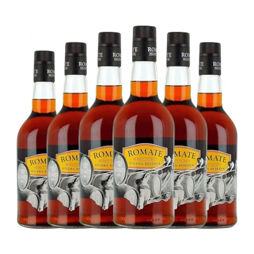 Brandy Sánchez Romate Solera Jerez-Xérès-Sherry Reserva 70 cl (Caja de 6 Botellas de 70 cl)