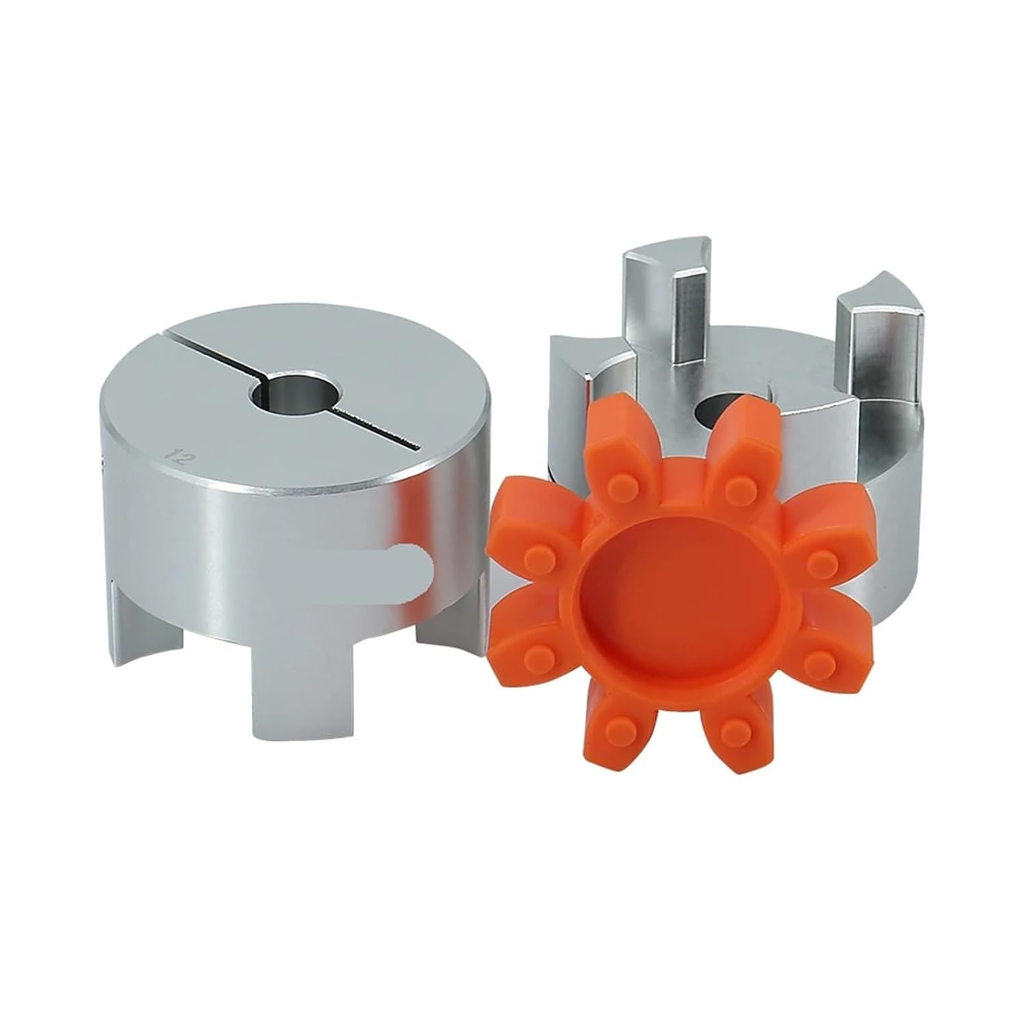 D65L90 Four Jaws Aluminum Plum Flexible Coupling Motor Shaft Connector Inner Dia 16-45mm 1Pcs(18mm to 18mm)