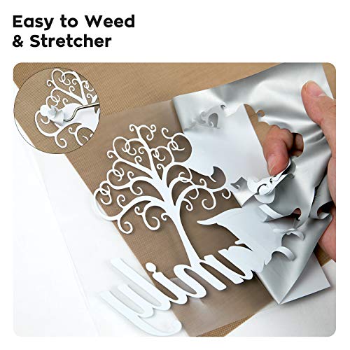 Dysania Silver Heat Transfer Vinyl Bundle- 10 Pack 12"X12"Sheets Silver Htv Vinyl, Silver Iron On Vinyl For T-Shirt, Htv For Iron On Fabrics T-Shirts #TOP2