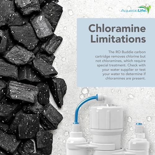 Image of Aquatic Life RO Buddie 3-Stage Aquarium Water Filter System, Reverse Osmosis RO Filtration Unit for Fish Tank, Fountains, and More, 100 GPD (Gallons Per Day)