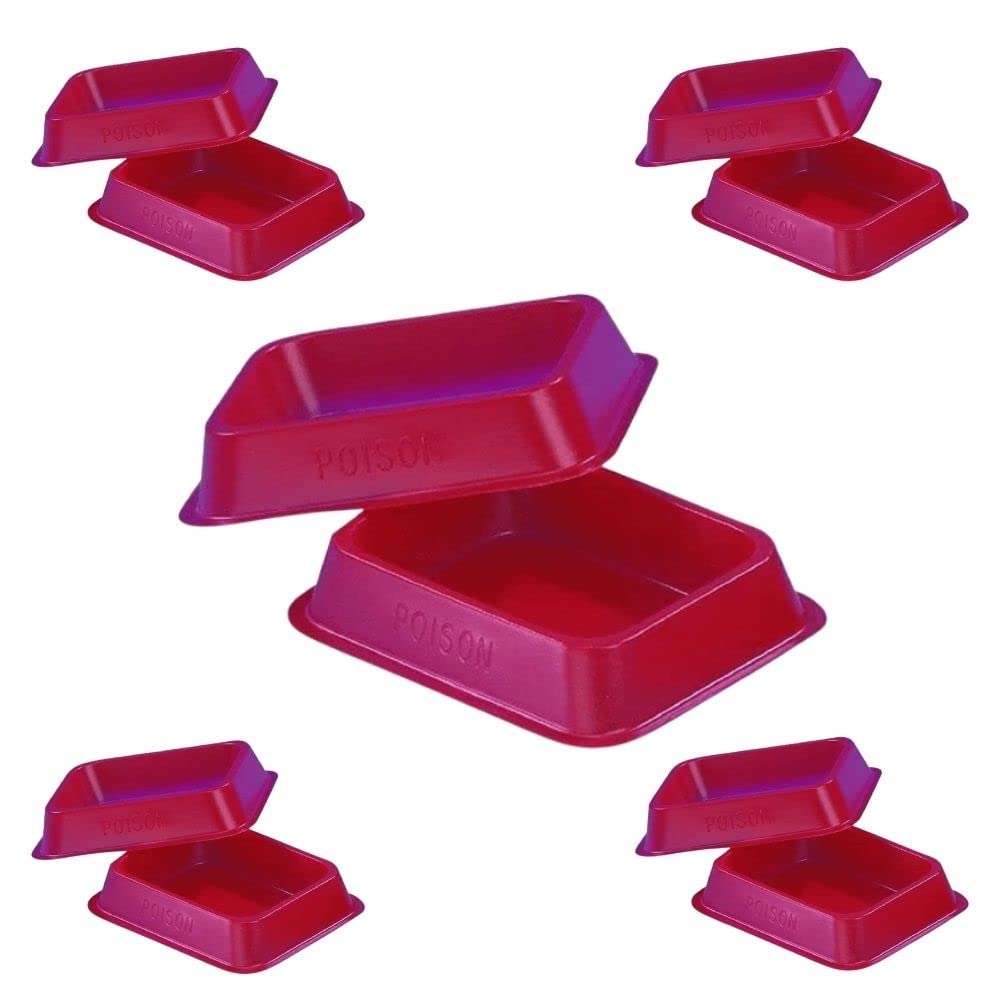 Bait Tray for Rat Plastic Bait Monitoring Trays for Mouse & Rat Control Bait Tray for Mice Ideal for all Rodent Baits Medium size Perfect For Use In Tight Spaces Around The Home & Garden Pack of 10.-image-8