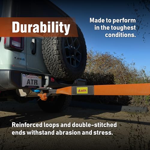 Image of Tree Saver Strap 3.5 x 8 ft, 36,000 lb for Off-Road Recovery | 36,000 lb tree saver strap for winching and off-road recovery; protects trees, anchors securely and resists abrasion