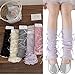 MENGLANSI Calf Socks Fashion Socks Long Stockings Stacked Leg Warmer for Teen Girl Age 3-13 Year