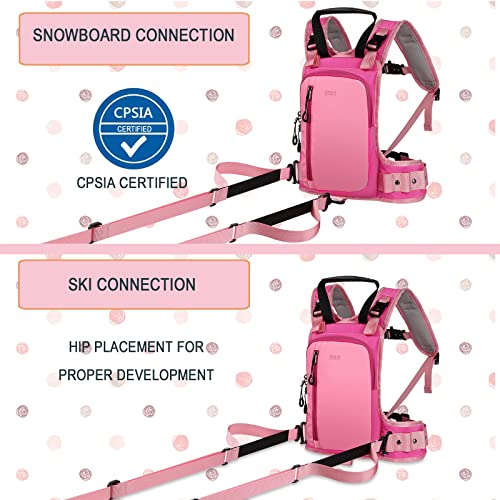QOGIR Ski and Snowboard Harness for Kids: Learn to Ski and Teach Your Child The Speed Control of Skiing (Pink, One Size) by QOGIR - Image 5