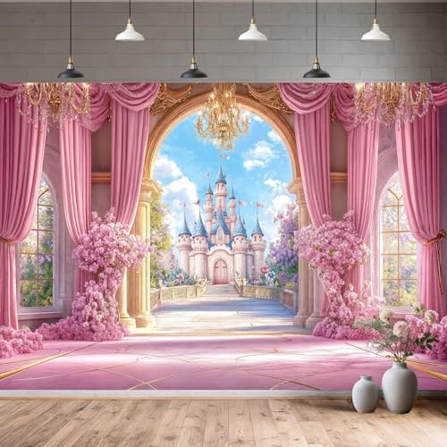 Fondo fotográfico Castillo princesa 10x8 pies miniatura 2