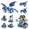 Sillbird Bundle - 2 Items Dragon &Robot Building Kit Christmas STEM Set with Remote Control for Kids Boys Ages 8-12, Technic Buildable Toy for Birthday Gift