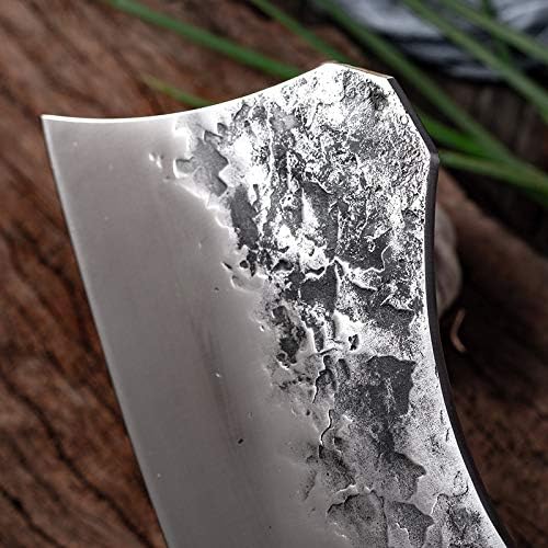 Miniatura 4 de MAYiT Cuchillo de carnicero de carne, cortador de huesos forjados, martillo de cocina, cuchillo de carnicero, herramienta de acero inoxidable de