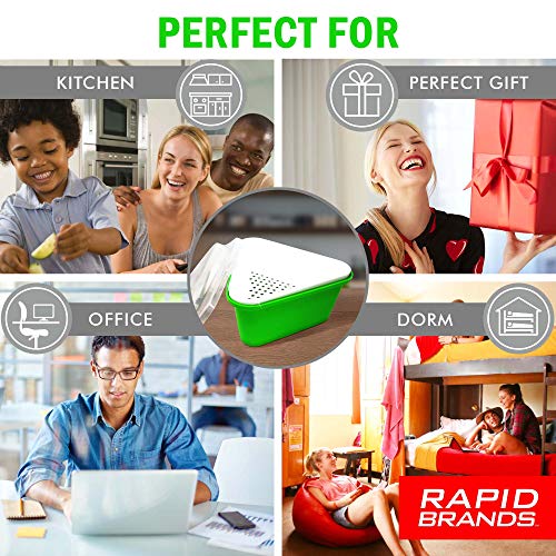 Jen Widerstrom Rapid Veggie Steamer | Microwave Fresh & Frozen Vegetables in Less Than 4 Minutes | Perfect for Dorm, Small Kitchen, or Office | Dishwasher-Safe, Microwaveable, BPA-Free