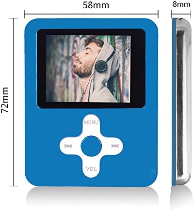 ACEE Deal 16GB Mp3 Video Player with the Cross Button (Blue)