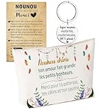 Qualité & durabilité – Pochette résistante avec fermeture éclair solide, porte-clés inox anti-oxydation et carte de remerciement élégante incluse.