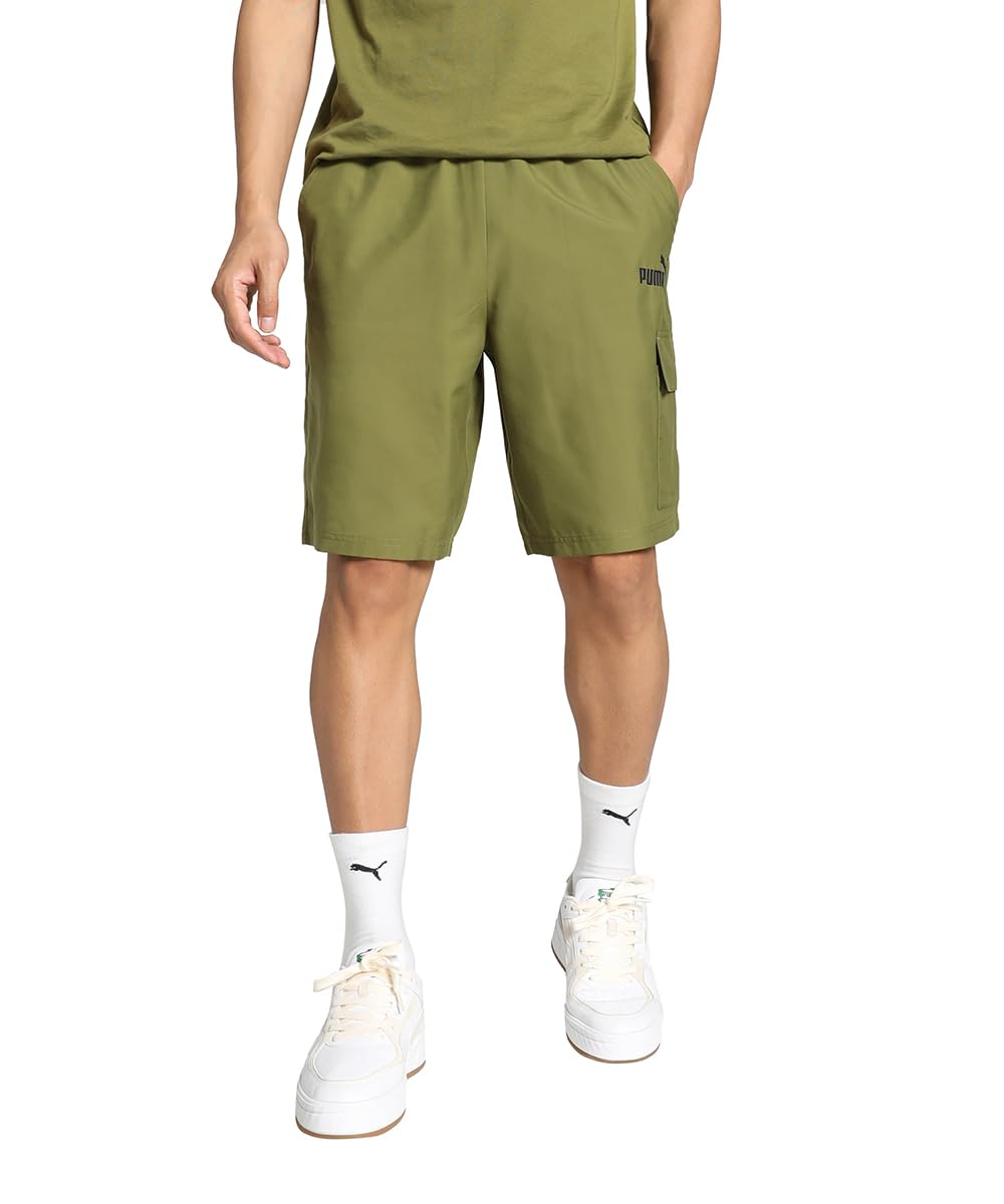 PUMA ESS Woven Cargo Shorts 9'' Olive Green