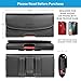 Perilogics PU Leather Belt Clip Holster for iPhone 15 Plus, 15 Pro Max (No Case), 14, 13 Pro, 12, 12 Pro Max with Slim Case. Chestnut Stitching, Magnetic Cover, Belt Loops ID Slot