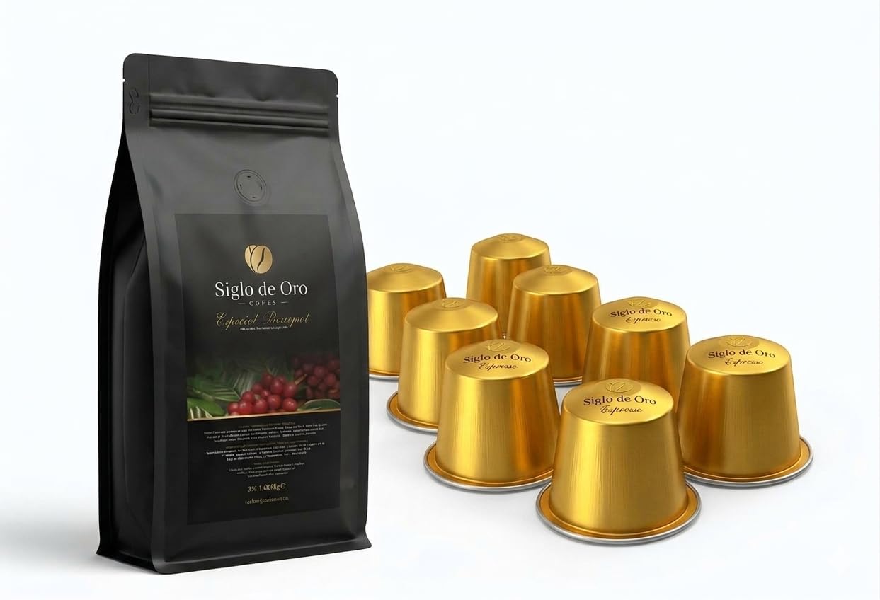 Cápsulas de Café de Especialidad 100% Arábica – Aroma Intenso desde que Abres – Compatible con Nespresso – 100 Cápsulas