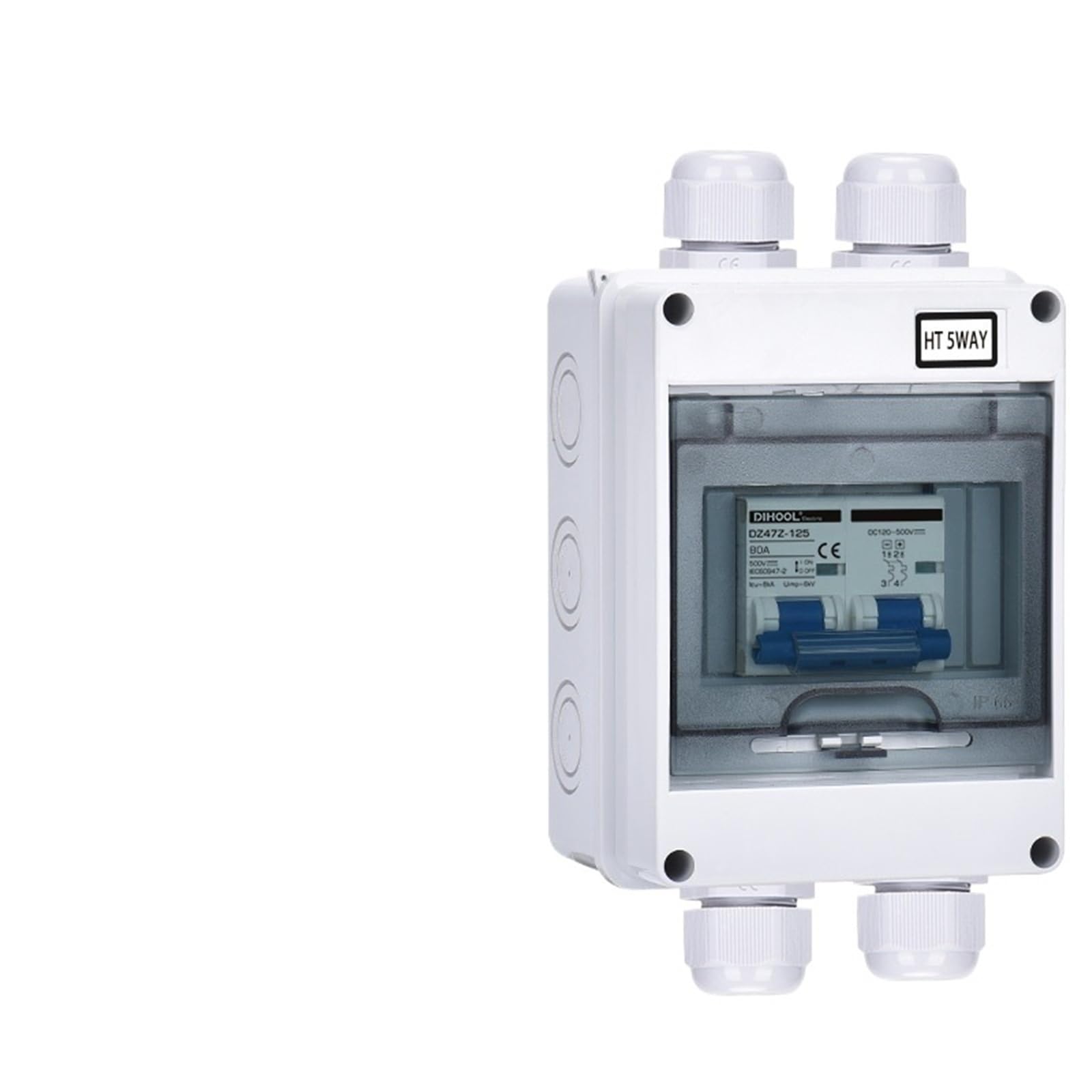 Disjoncteur DC 500V 80A pour protéger onduleur et batterie PV