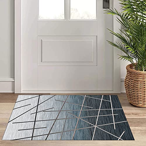 Tapis de couloir moderne géométrique aux finitions soignées - 5