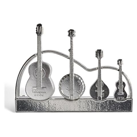 Roosfoos Pewter Americana Measuring Spoons with Stand Cover