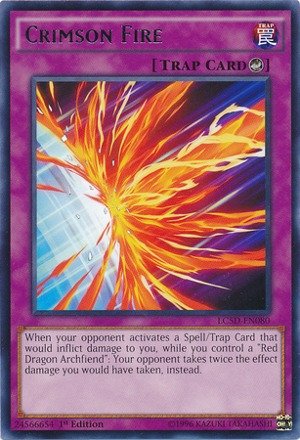 Amazon.com: YU-GI-OH! - Crimson Fire (LC5D-EN080) - Legendary