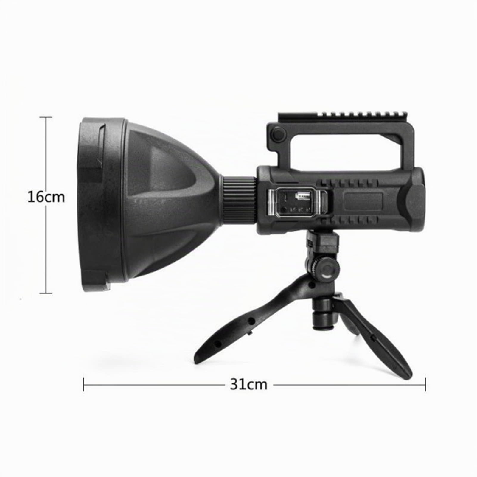 USB Lampe de Poche à Longue Portée LED, Projecteur LED longue portée 20W