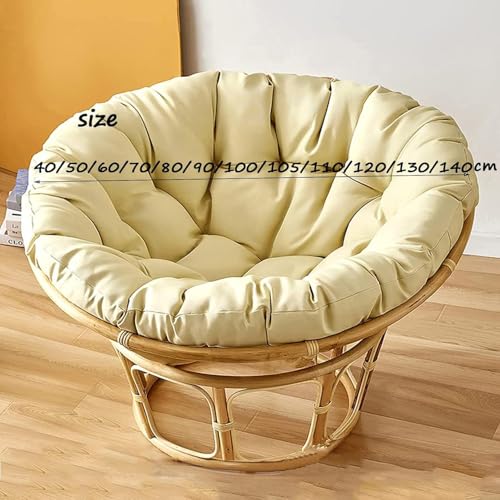 Cojín de silla Papasan redondo con acolchado mullido de 50x50cm 8