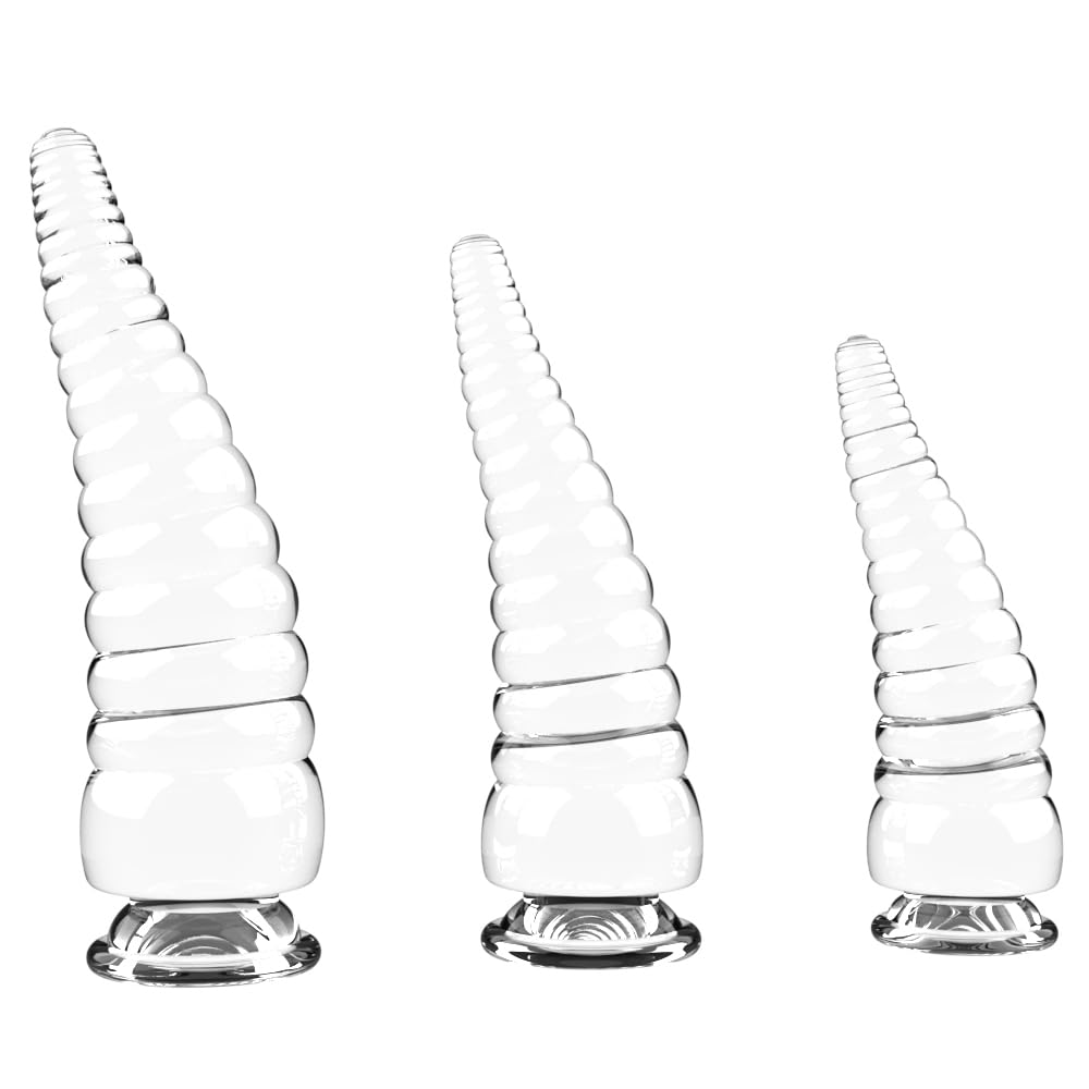 3 Pieces Large Butt Plug for Women Men Threaded Anal Training Set for Beginners Adult Sex Toy Prostate