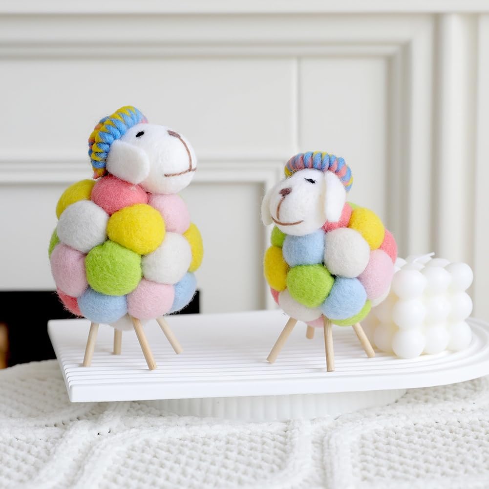 FONDOTIN Kit Feutrage Laine 13 Pièces – Pochoirs Animaux Mignons, Loisirs Créatifs DIY Aiguille Enfants Adultes