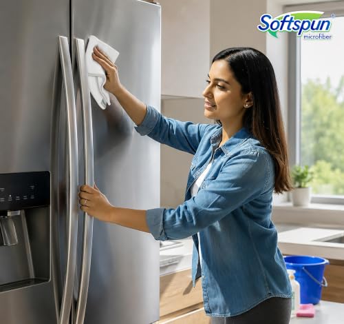 SOFTSPUN Microfiber Cleaning Cloths 24pcs 30x30cms Pack of 24 multi - Image 5