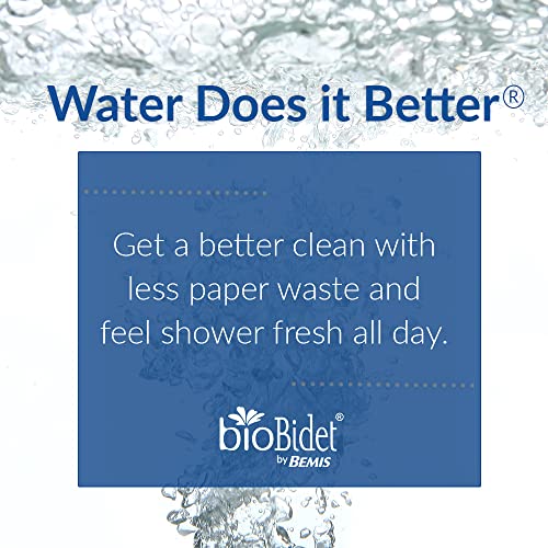 Bemis 500Ec Toilet Seats With Perfect Fit, Fresh Water Spray, Non-Electric, Easy To Install Bidets, Round, Cotton White, Includes 2 Seats & 2 Bidet Attachments #TOP5