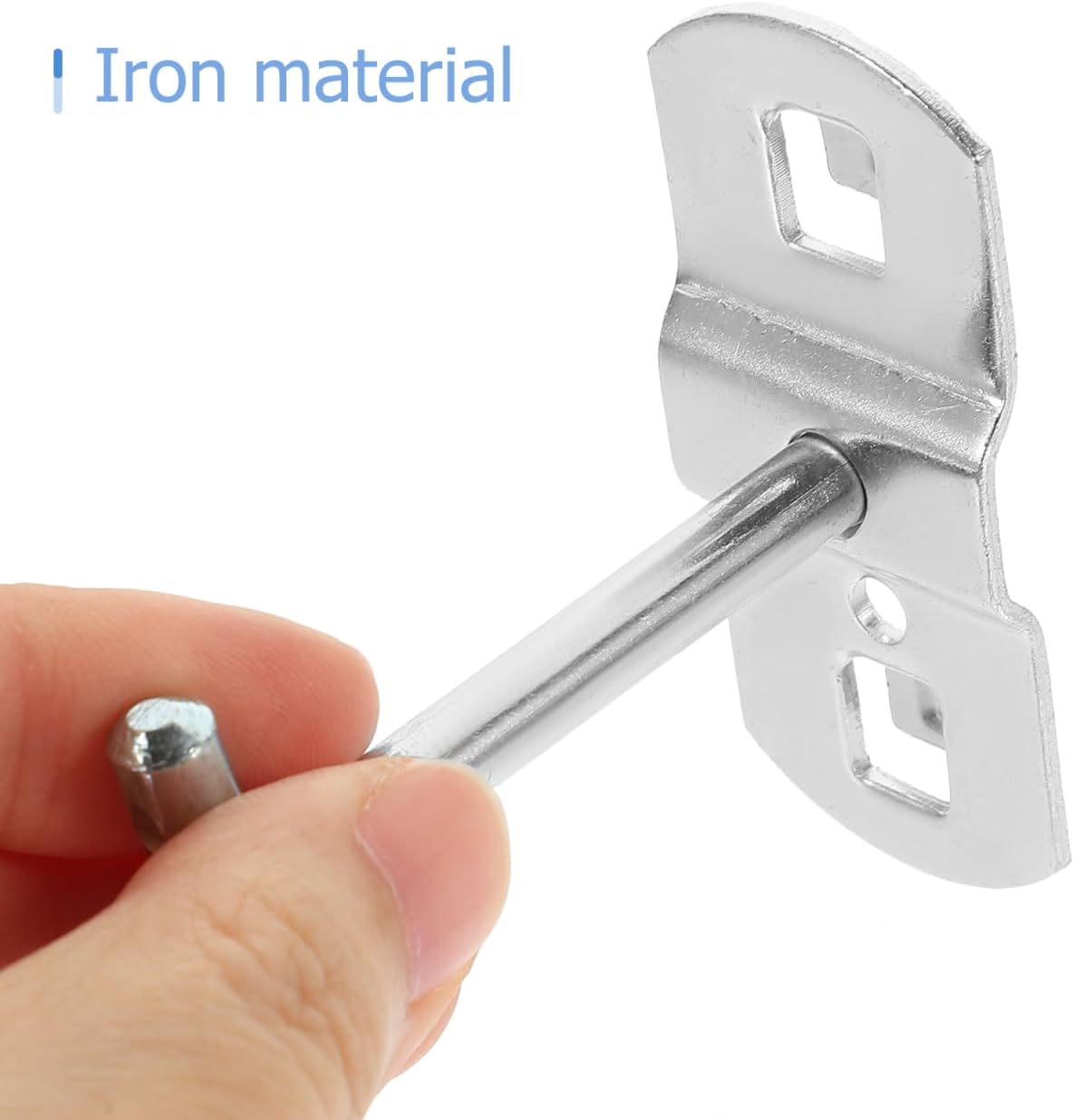UKCOCO 12 Pcs Tool Hook Wrench Hooks Square Hole Hooks Flat Bottom Wok Display Pegboard Hook Shelf for Cabinet Peg Board Hooks for Hanging Wall Grid Accessories Storage Hook Shelves Iron