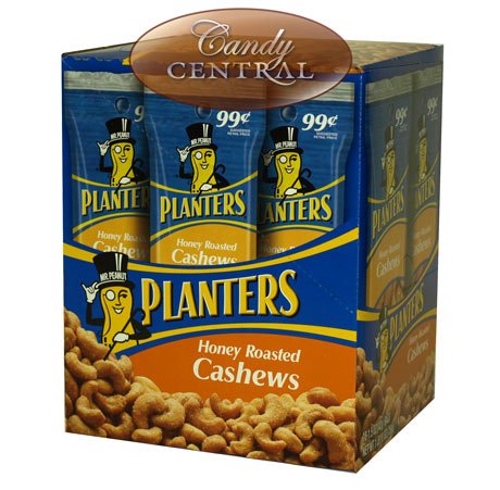 Planters Honey Roasted Cashews 1.5 Oz (Pack of 18)