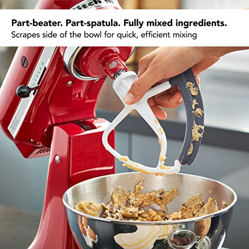 KitchenAid-KSM150PSCU-Artisan-Series-5-Qt-Stand-Mixer-with-Pouring-Shield-Contour-Silver-and-KitchenAid-KFE5T-Flex-Edge-Beater-for-Tilt-Head-Stand-Mixers-Bundle