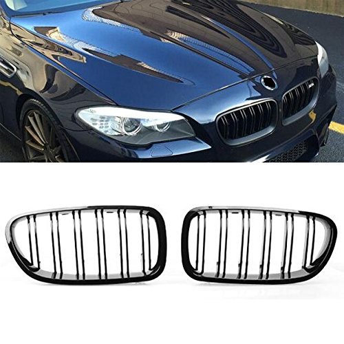 Photo 1 of Glossy Shiny Black Front Center Kidney Grille Set Fit for 2011-2015 BMW F10 5-Series 520i 523i 525i 528i 530i 535i 540i 550i