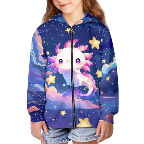 Image of Zipper Hoodie for Kids Full Zip Up Sweatshirt Active Coat Hooded Pullover with Pockets Size 6-16 Boys Girls
