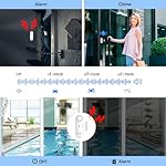 TECKNET Door Alarms for Kids Safety, Window Alarm Pool Alarms Door Alarm for Home Security, 2-in-1 Alarm & Chime, 3-Level Volume Control, Wireless Alarm for House Hotel Cars Sheds Caravans (9 Pack) - Image 2