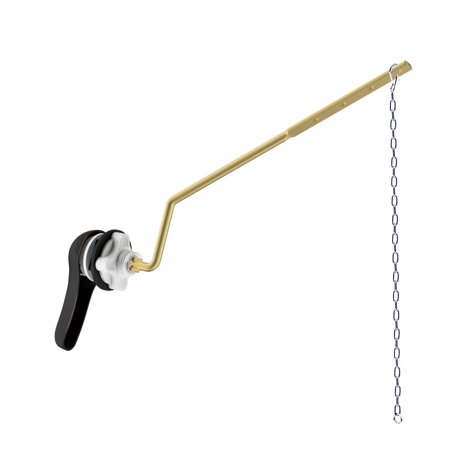 Hibbent Metal Side Mount Toilet Handle Replacement Kit, Oil Rubbed Bronze