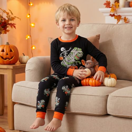Image of DAUGHTER QUEEN Boys & Girls 100% Cotton Halloween & Christmas PJS 18M-12Y