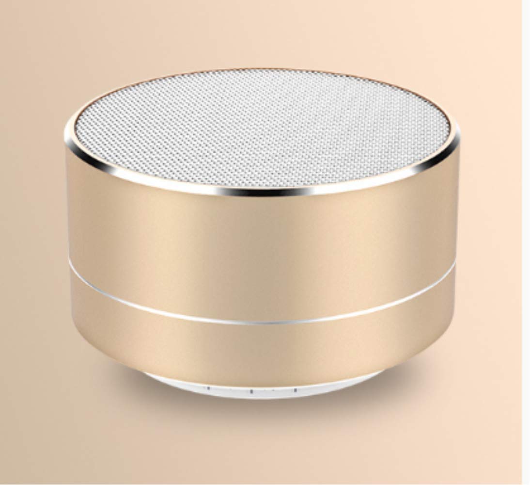 Stéréo sans fil de luxe finition or avec mini caisson de basses
