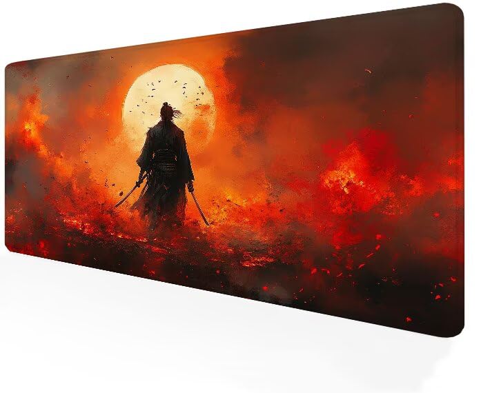 Tapis souris XXL rouge résolvant les glissements pour une précision PC ultime