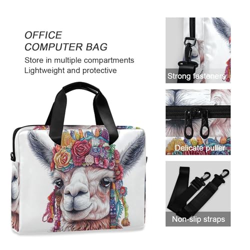 Funda maletín para portátil 13-15.6 pulgadas Boho Llama miniatura 5
