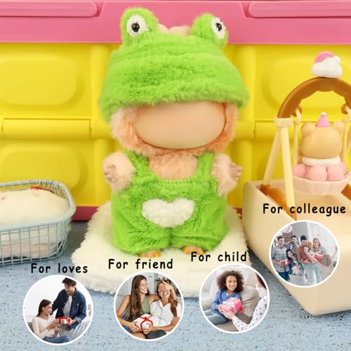 HiOKOU Clothes for labubu 17cm Accessories Suit Cute Clothes for Doll Dress up Animal Style Outfits (NO Doll)(Frog) by HiOKOU - Image 7