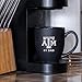 Rico Industries NCAA Texas A&M Aggies #1 Dad 15oz Laser Engraved Matte Black Ceramic Bistro Mug - for Hot or Cold Drinks