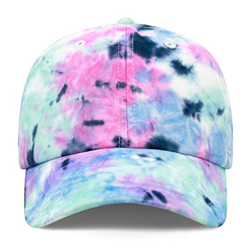 Image of Cotton Baseball Cap Dad Hat - Washed Low Profile Adjustable Hat for Men Women Casual Outdoor Running Golf