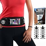 Running Belt - Complete Bundle - Pouch Running Belt Iphone 7 Plus for Men and Women - Locking Laces and Running Guide Ebook Included