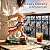Solar Dog Garden Statue with Lantern Light, 11 Inch Dog Figurine Outdoor Decor, Outdoor Statues for Yard Lawn Porch Patio Balcony Home House, Unique Gift for USA 250th Anniversary Decor?4th of July ?