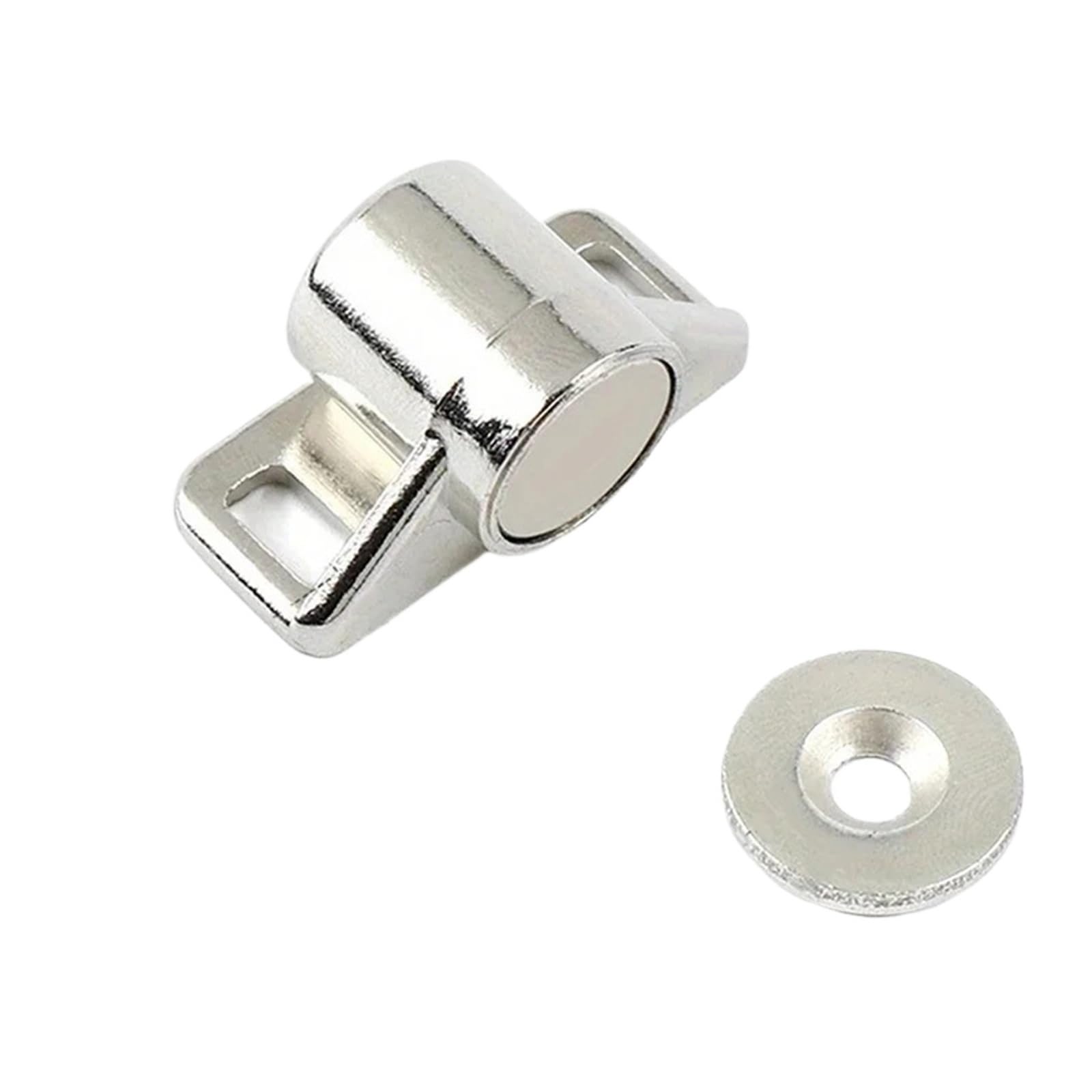 Xctdsvah Silver Cupboard Latch Cabinet Door Catch Furniture Stopper Effect Neodymium Latch(Silver)
