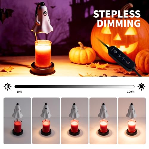 OWBEFERY Ghost Candle Warmer Lamp, Halloween Decor - image 5