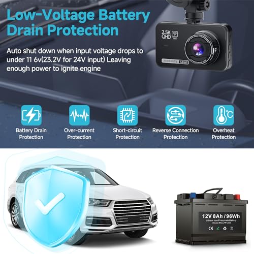 Dash Cam Hardwire Kit, Acc Hardwire Kit for Dash Camera Type C 3-Lead Hard Wire Kit 12V-24V to 5V USB-C Hard Wire Kit w/Low Voltage Protection 13ft Charger Power Cord for GPS Radar Detectors and More by ssontong - Image 5