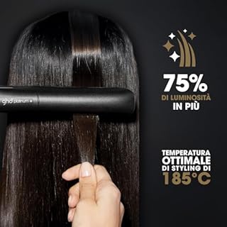 ghd Platinum+, Piastra Capelli Professionale Smart, Styler Intelligente con Predictive Technology, Lucentezza Durevole, Protezione Colore, Adatta a Tutti i Tipi di Capelli, 26 mm, Nero