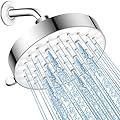 PWERAN Shower Head- High Pressure Shower Head-3 Settings Rain Fixed Showerhead with 3D Panel Luxury Design, 5 Inch High Flow Bathroom Rain Shower head with Adjustable Brass Ball Joint