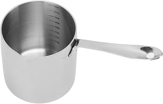 TOPINCN Mini Deep Fryer Pot,Small Deep Fryer Pot with Basket Mini Oil Fryer 304 Stainless Steel Handle Fuel Saving Design Portable for Home